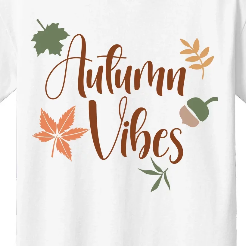 Autumn Vibes Cozy Kids T-Shirt