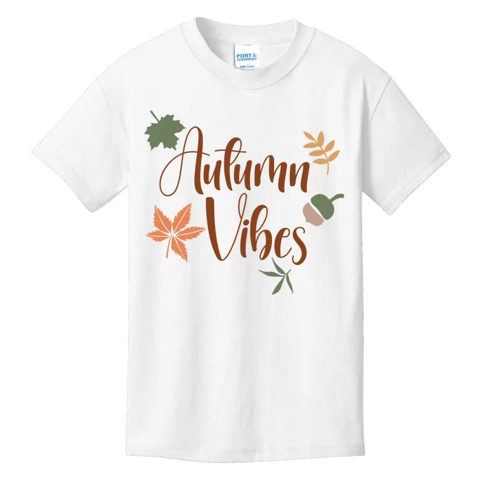 Autumn Vibes Cozy Kids T-Shirt