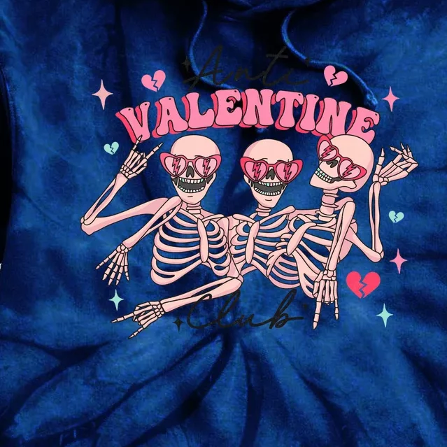 Anti Valentine Club Tie Dye Hoodie