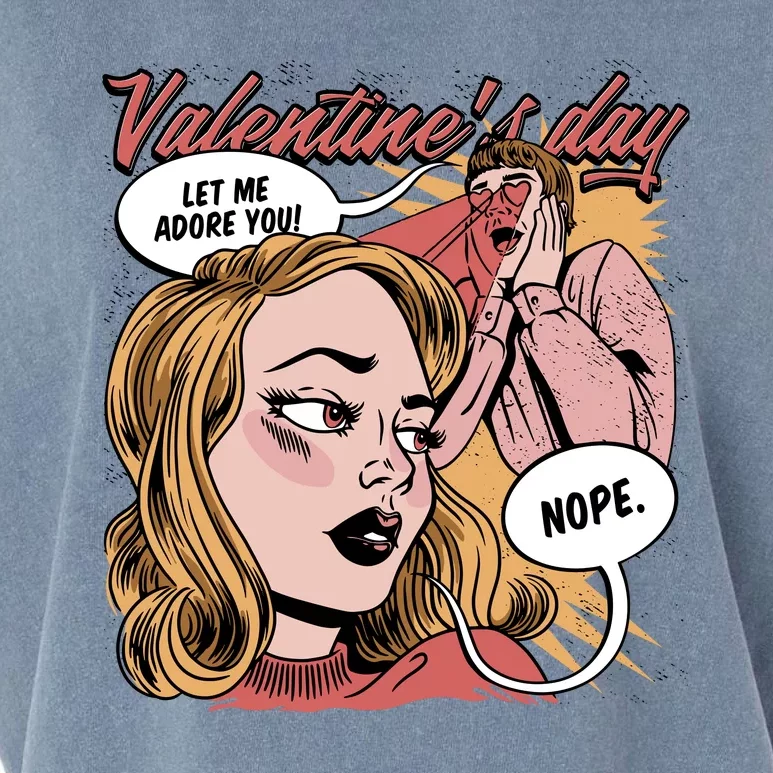 Anti Valentines Day Feminist Comic Garment-Dyed Women's Muscle Tee