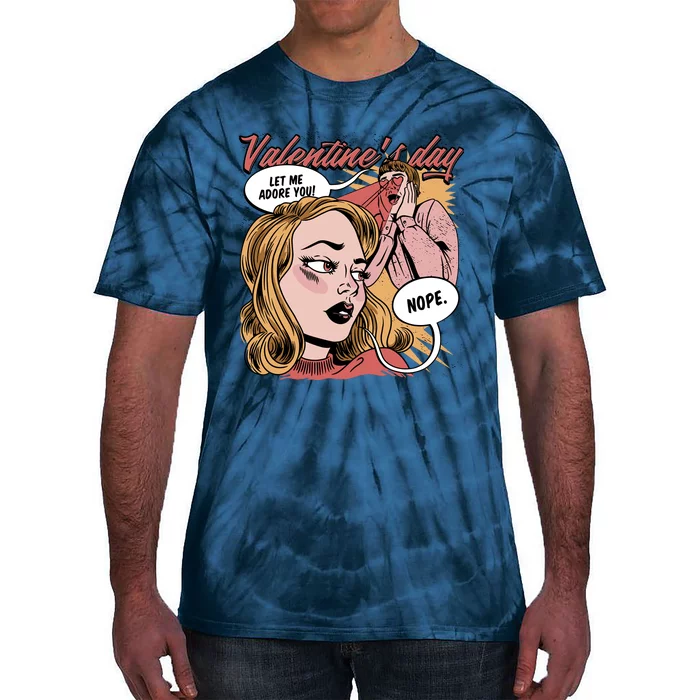 Anti Valentines Day Feminist Comic Tie-Dye T-Shirt