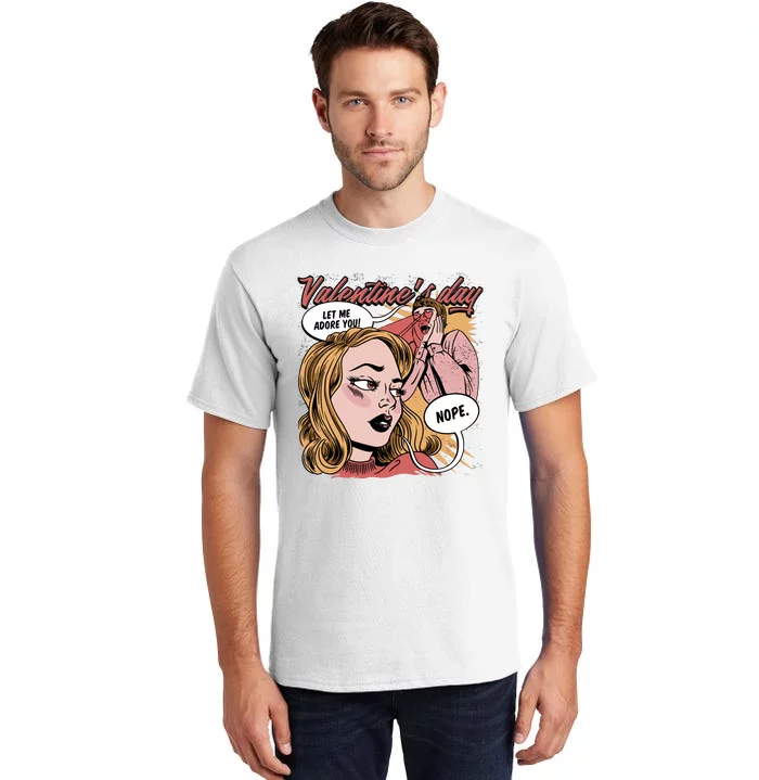 Anti Valentines Day Feminist Comic Tall T-Shirt