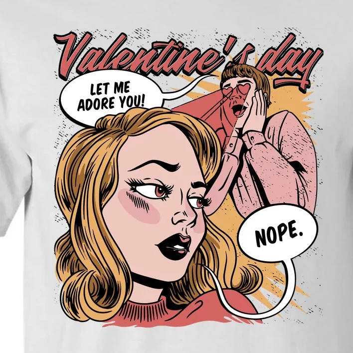 Anti Valentines Day Feminist Comic Tall T-Shirt