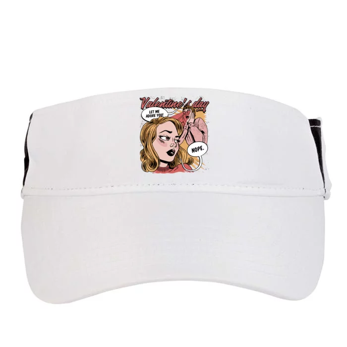 Anti Valentines Day Feminist Comic Adult Drive Performance Visor