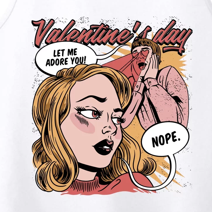 Anti Valentines Day Feminist Comic Performance Tank