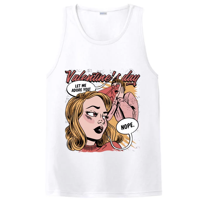 Anti Valentines Day Feminist Comic Performance Tank