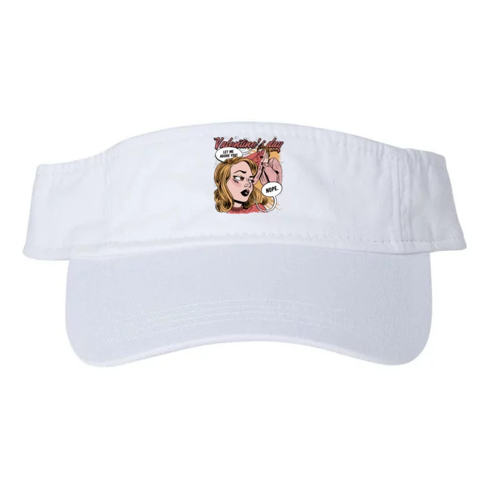 Anti Valentines Day Feminist Comic Valucap Bio-Washed Visor