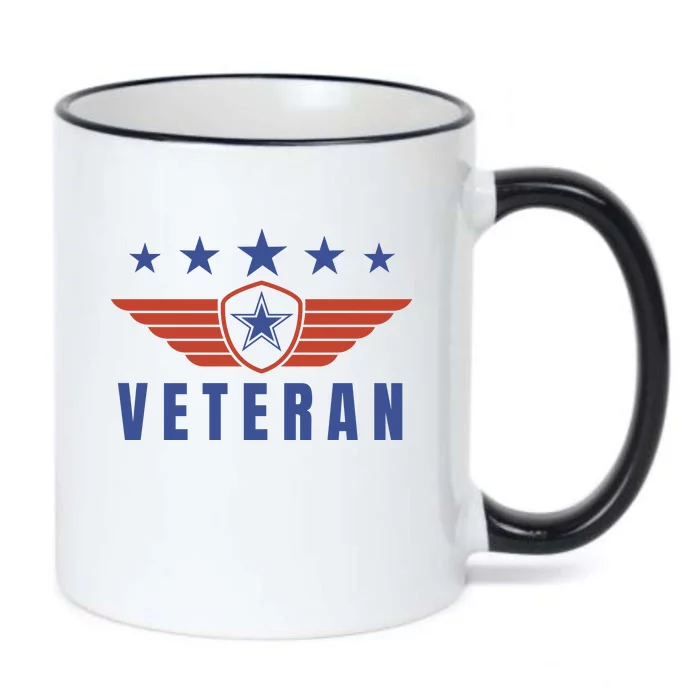 American Veteran Day Black Color Changing Mug