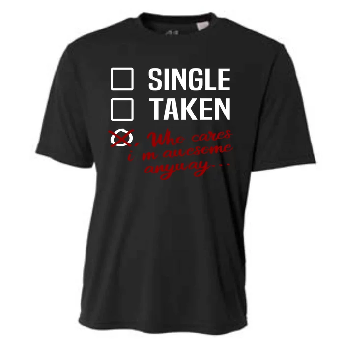 Anti Valentines Day Singles Awareness Day Cool Gift Cooling Performance Crew T-Shirt