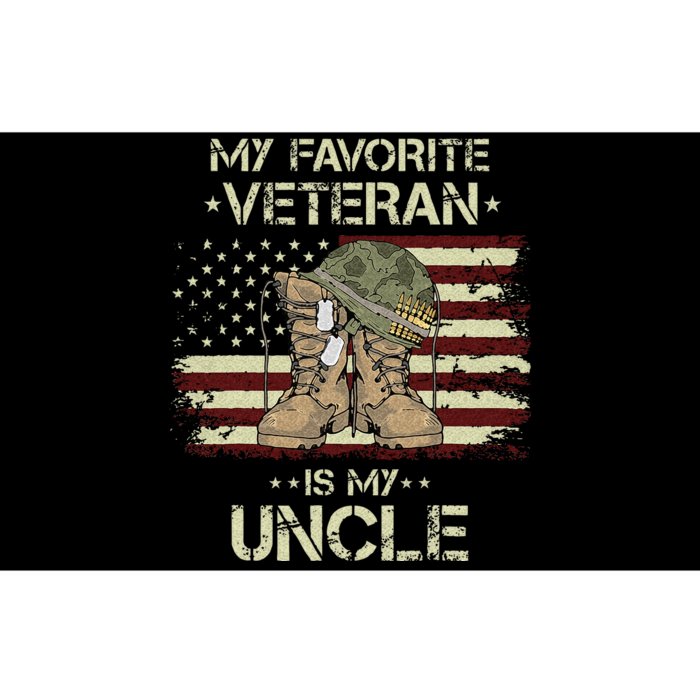 Army Veterans Day My Favorite Veteran Is My Uncle Bumper Sticker