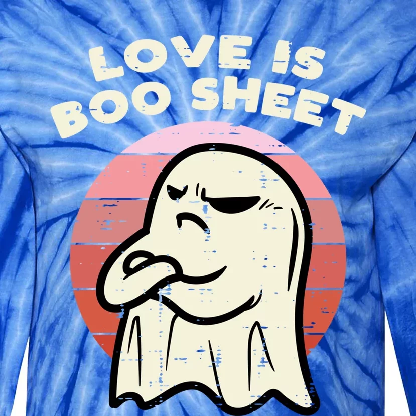 Anti Valentines Day Ghost Love Boo Sheet Single Awareness Great Gift Tie-Dye Long Sleeve Shirt