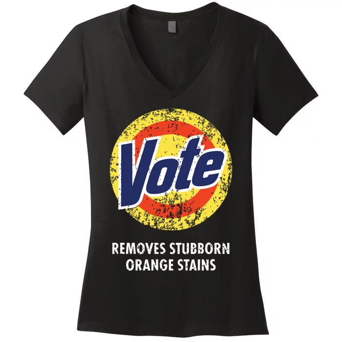 Antitrump Vote Detergent Funny Vintage Women's V-Neck T-Shirt