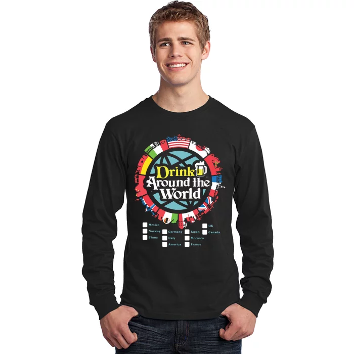 Adult Vacation Drinking Showcase Long Sleeve Shirt