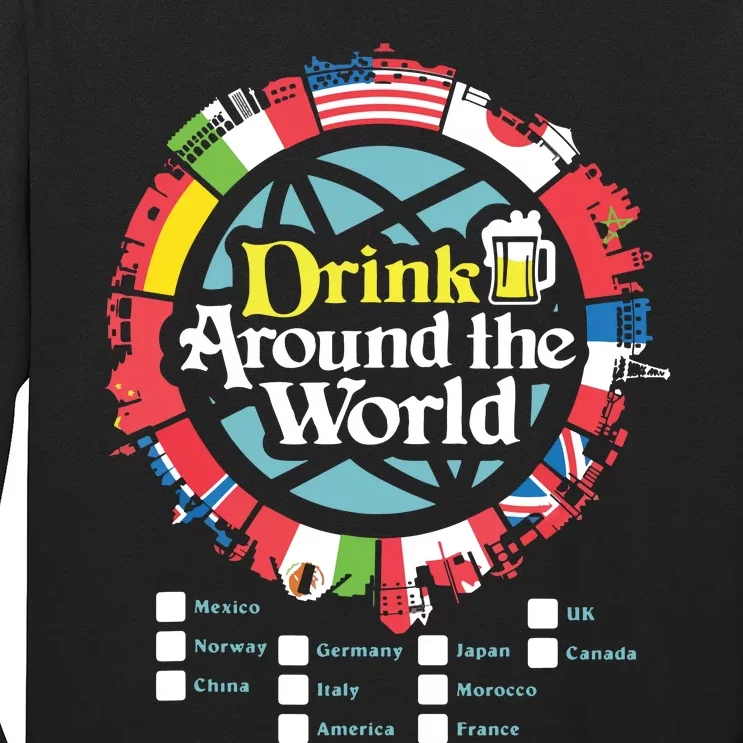 Adult Vacation Drinking Showcase Long Sleeve Shirt