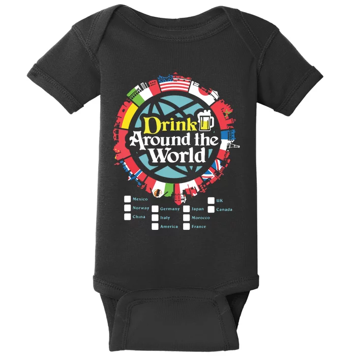 Adult Vacation Drinking Showcase Baby Bodysuit