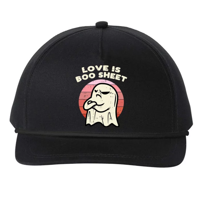 Anti Valentines Day Ghost Love Boo Sheet Single Awareness Snapback Five-Panel Rope Hat