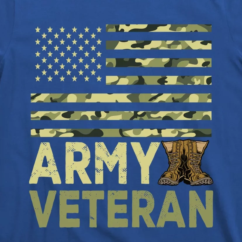 Army Veteran Day For Proud Veteran Grandpa Dad Veteran Day Gift T-Shirt