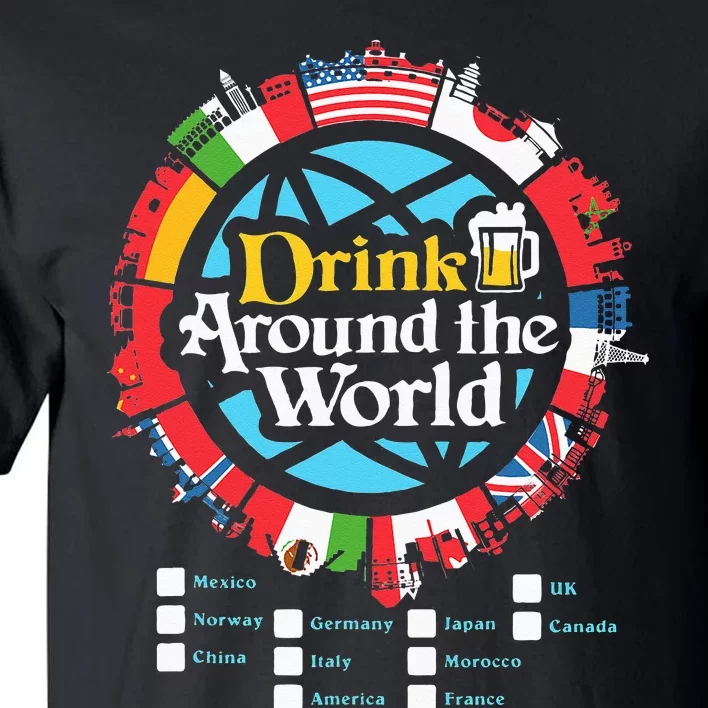 Adult Vacation Drinking Showcase Tall T-Shirt