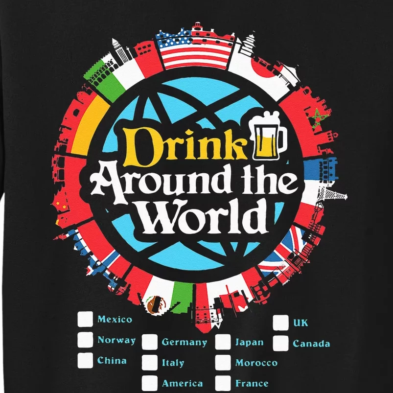 Adult Vacation Drinking Showcase Tall Sweatshirt