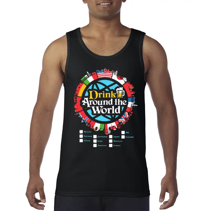 Adult Vacation Drinking Showcase Tank Top