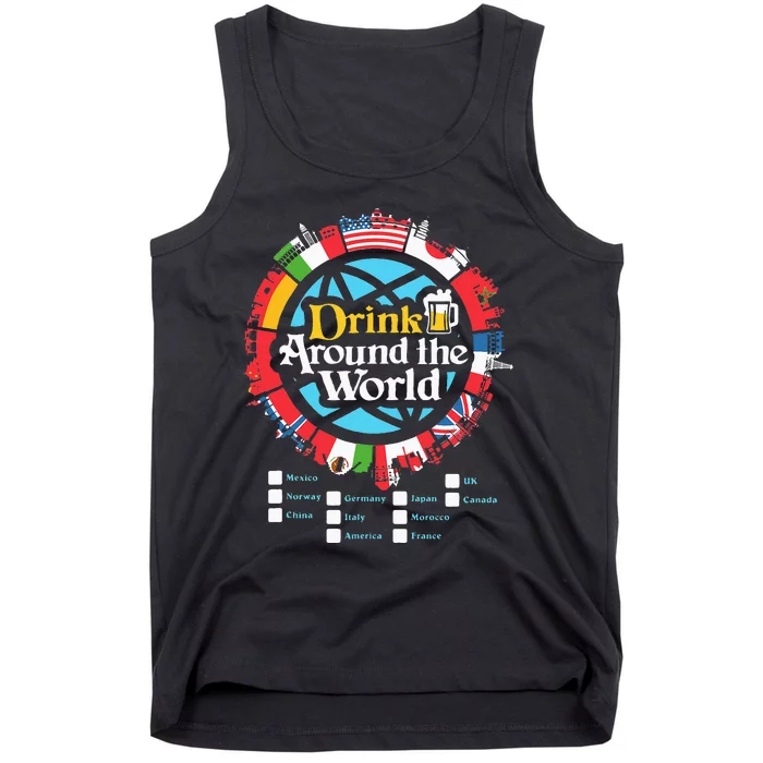 Adult Vacation Drinking Showcase Tank Top