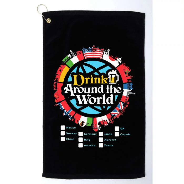 Adult Vacation Drinking Showcase Platinum Collection Golf Towel