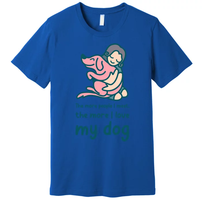 Anti Valentine Day Dog Lover Gift Premium T-Shirt