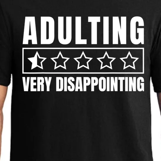 Adulting Very Disappointing Funny Sarcastic Sayings Pajama Set