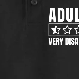 Adulting Very Disappointing Funny Sarcastic Sayings Dry Zone Grid Performance Polo