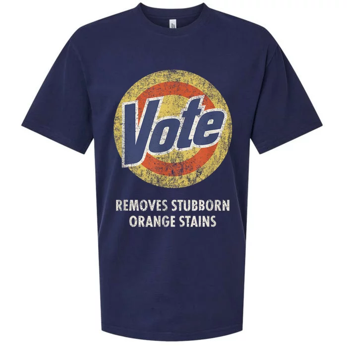 AntiTrump Vote Detergent Funny Vintage Sueded Cloud Jersey T-Shirt