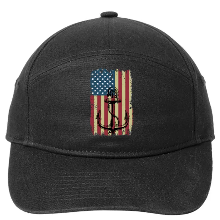 Anchor Veterans Day T 7-Panel Snapback Hat