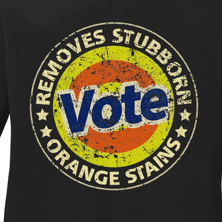 Antitrump Vote Detergent Funny Ladies Long Sleeve Shirt