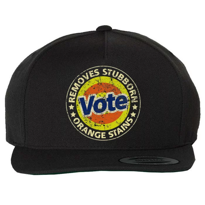 Antitrump Vote Detergent Funny Wool Snapback Cap