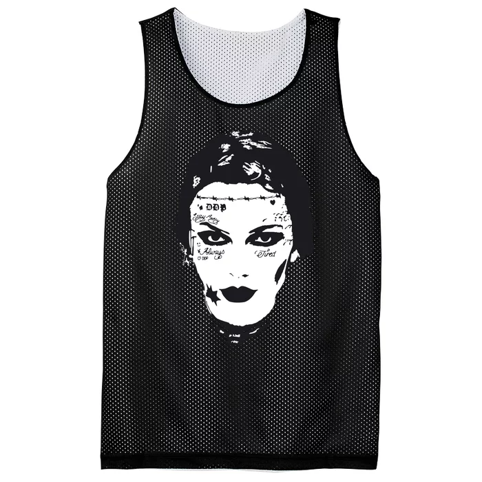 Artistic Vibes Drawing Mesh Reversible Basketball Jersey Tank