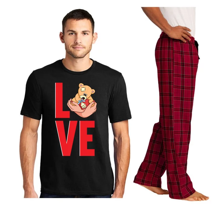 Amazing Valentines Day Love Bear Great Gift Pajama Set