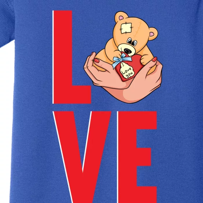 Amazing Valentines Day Love Bear Great Gift Baby Bodysuit