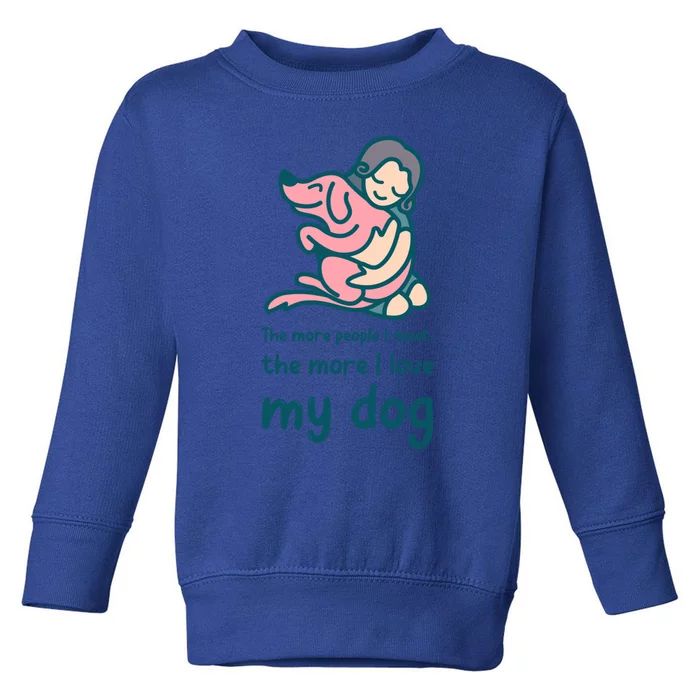 Anti Valentine Day Dog Lover Gift Toddler Sweatshirt