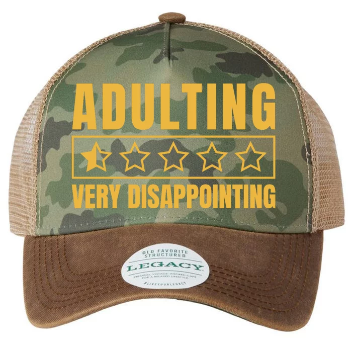 Adulting Very Disappointing Funny Legacy Tie Dye Trucker Hat