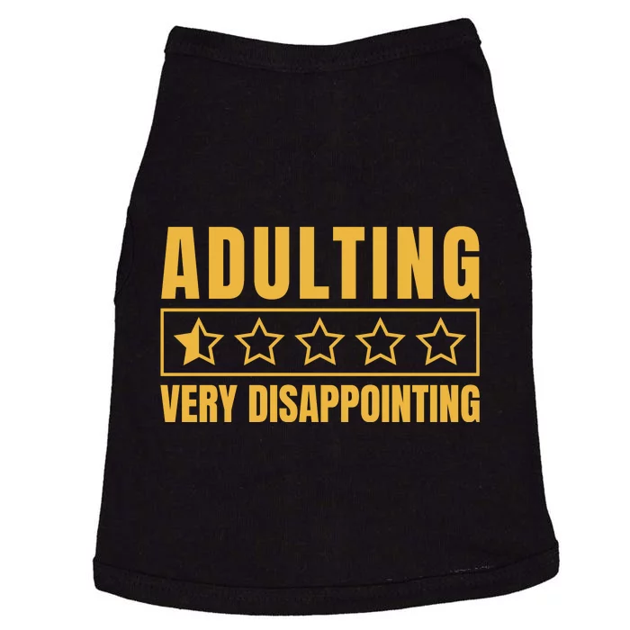 Adulting Very Disappointing Funny Doggie Tank