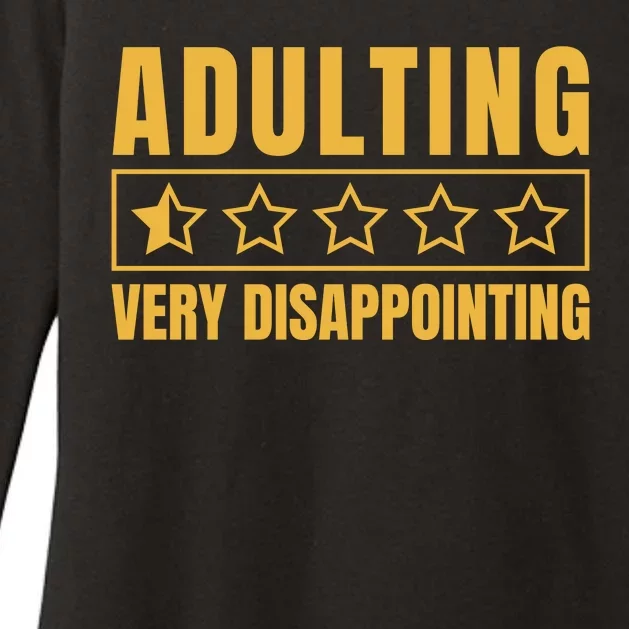 Adulting Very Disappointing Funny Womens CVC Long Sleeve Shirt