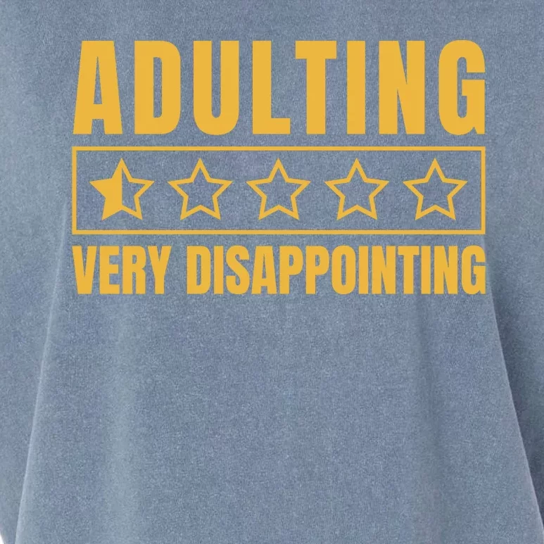 Adulting Very Disappointing Funny Garment-Dyed Women's Muscle Tee