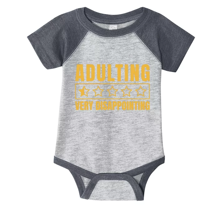 Adulting Very Disappointing Funny Infant Baby Jersey Bodysuit