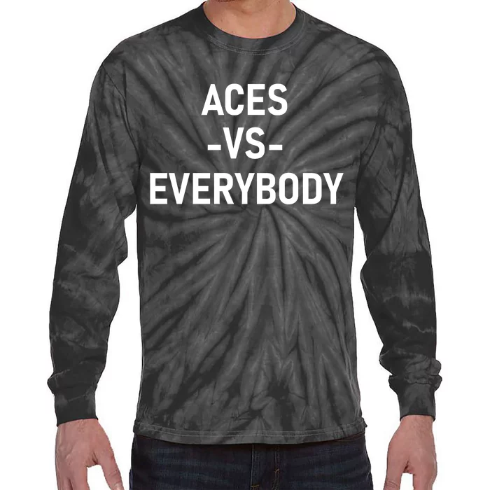 Aces Vs Everybody Tie-Dye Long Sleeve Shirt