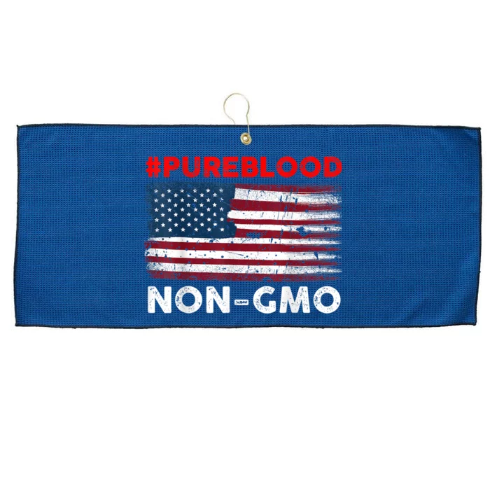 American Vintage Flag Pure Blood Non Gmo Large Microfiber Waffle Golf Towel