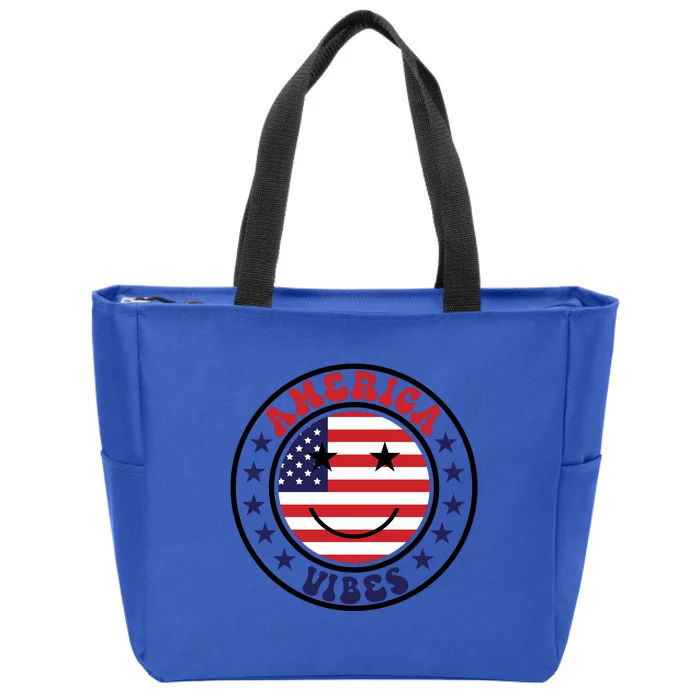 America Vibes Fourth Of July Zip Tote Bag