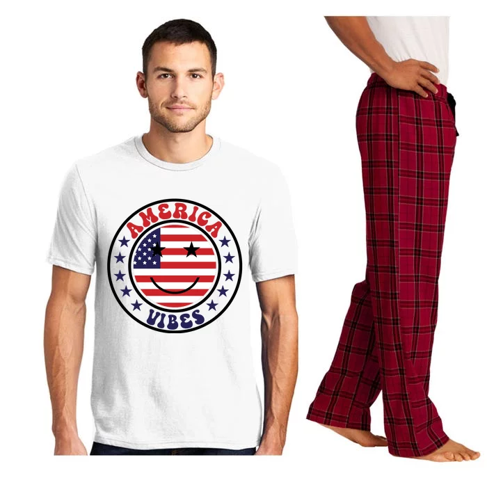 America Vibes Fourth Of July Pajama Set