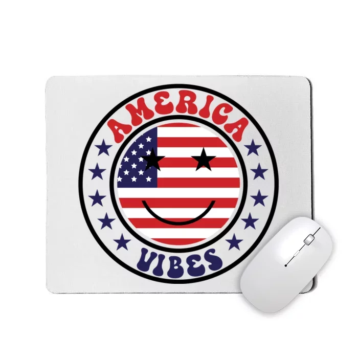 America Vibes Fourth Of July Mousepad