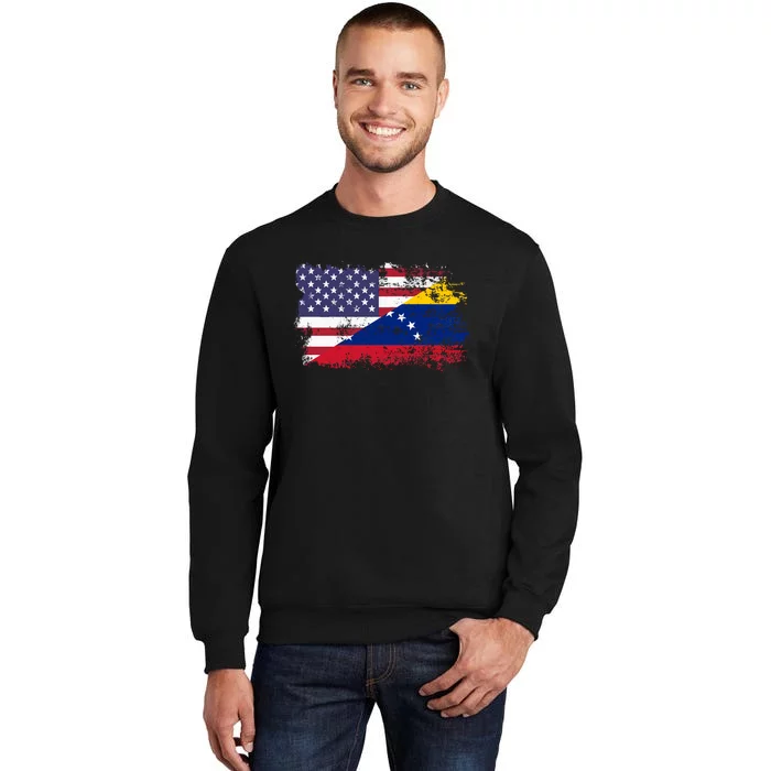 American Venezuela Flag Funny Gift Tall Sweatshirt