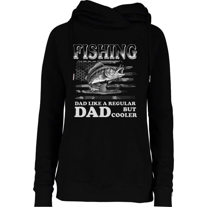 Apparel Vintage Fishing Dad Like A Regular Dad FatherS Day Womens Funnel Neck Pullover Hood