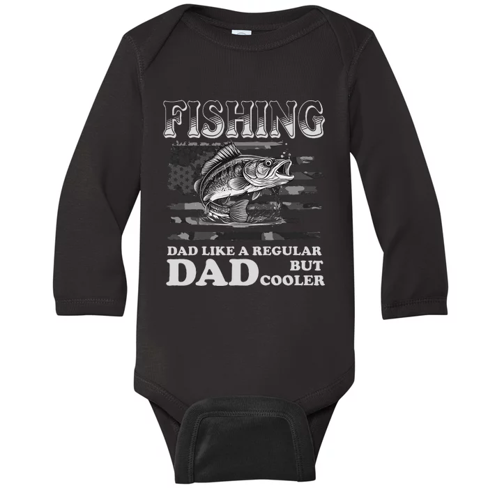 Apparel Vintage Fishing Dad Like A Regular Dad FatherS Day Baby Long Sleeve Bodysuit